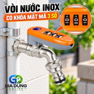 Van vòi nước nóng có ổ khóa mật mã 3 số an toàn cho trẻ em và chống trộm